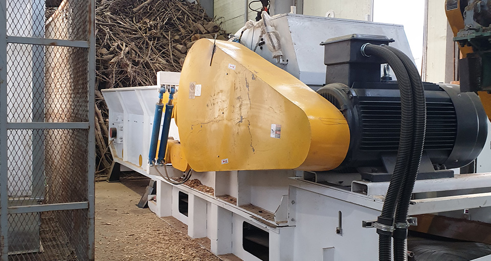 Барабанная дробилка древесины в Южной Корее